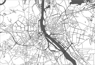 map of the city of Riga, Latvia clipart