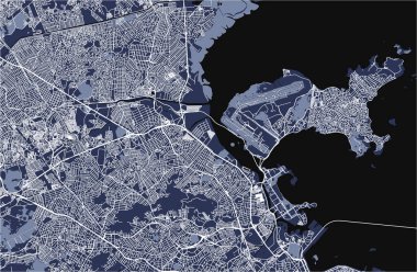 harita, Rio de Janeiro şehrine, Güneydoğu, Brezilya