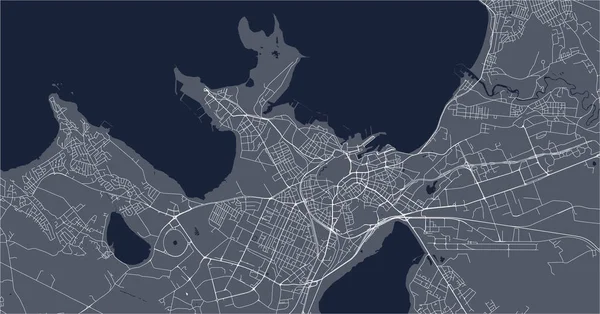 Mapa da cidade de Tallinn, Estonia — Vetor de Stock