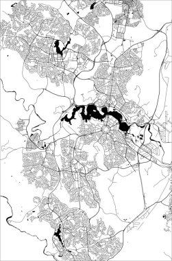 vektör harita Canberra, Avustralya Başkent Bölgesi, Avustralya