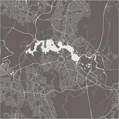 vektör harita Canberra, Avustralya Başkent Bölgesi, Avustralya