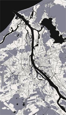 vektör Haritası Riga, Letonya