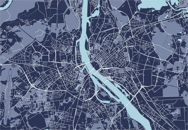 Mappa Vettoriale Della Città Riga Lettonia — Vettoriale Stock