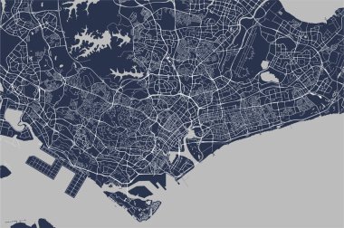Singapur Cumhuriyeti Singapur şehir haritası