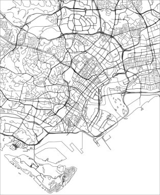 Singapur Cumhuriyeti Singapur şehir haritası
