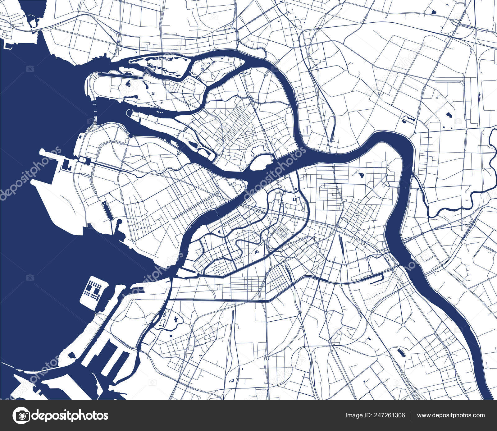 St petersburg russia map