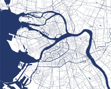 Vektör harita Saint Petersburg, Rusya Federasyonu