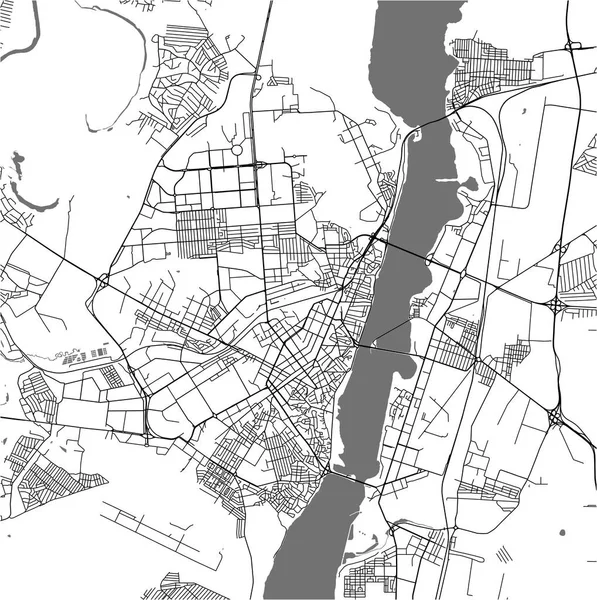 俄罗斯沃罗涅日市地图 — 图库矢量图片