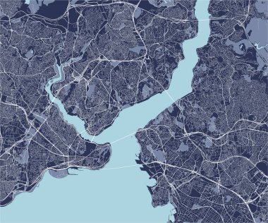 Istanbul, Türkiye'nin şehir haritası