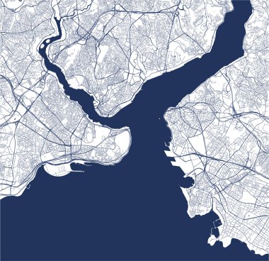 Istanbul, Türkiye'nin şehir haritası