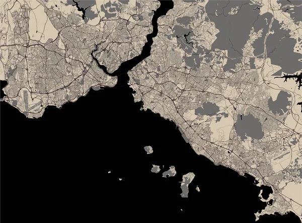 Istanbul, Türkiye'nin şehir haritası