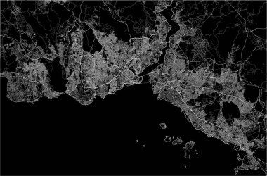 Istanbul, Türkiye'nin şehir haritası