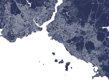Istanbul, Türkiye'nin şehir haritası