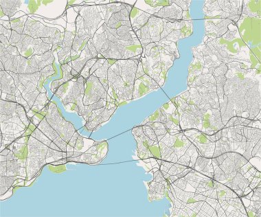 Istanbul, Türkiye'nin şehir haritası