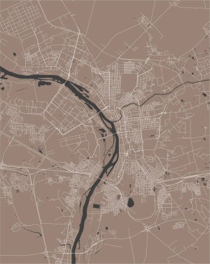 Omsk, Rusya'nın şehir haritası