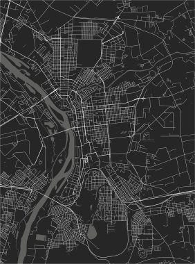 Omsk, Rusya'nın şehir haritası