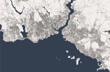 Istanbul, Türkiye'nin şehir haritası