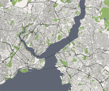 Istanbul, Türkiye'nin şehir haritası