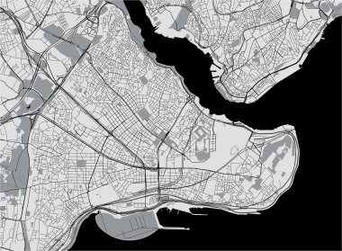Istanbul, Türkiye'nin şehir haritası