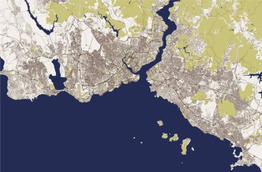 Istanbul, Türkiye'nin şehir haritası