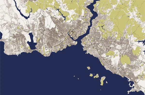 Istanbul, Türkiye'nin şehir haritası