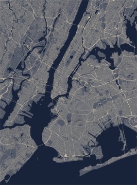 New York City, Ny, ABD Haritası