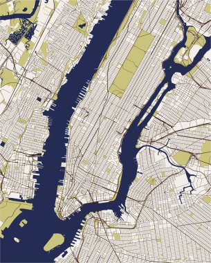 New York City, Ny, ABD Haritası