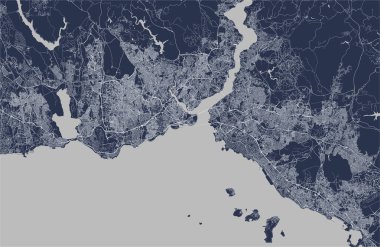 Istanbul, Türkiye'nin şehir haritası