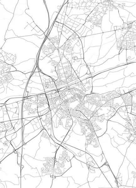 Mapa da cidade de Perpignan, França — Vetor de Stock