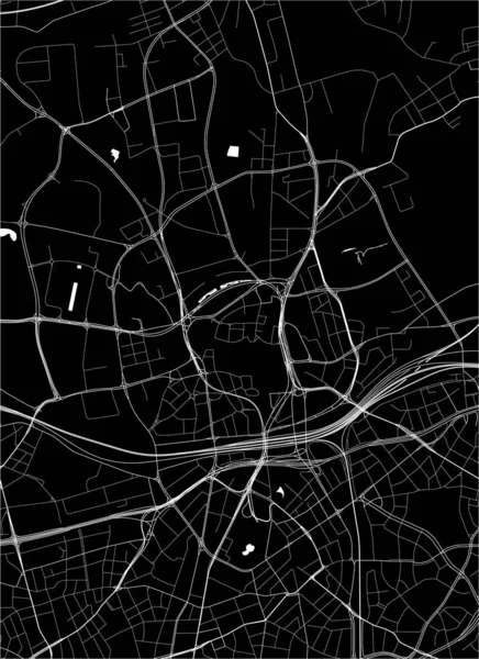 Karte der Stadt Essen, Deutschland — Stockvektor