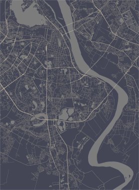 Hanoi şehrinin haritası, Vietnam