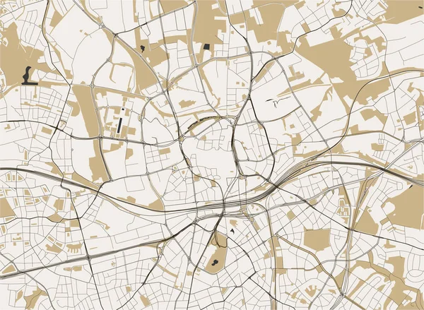 Mapa města Essen, Německo — Stockový vektor