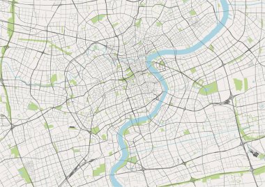 Şangay, Çin şehir haritası