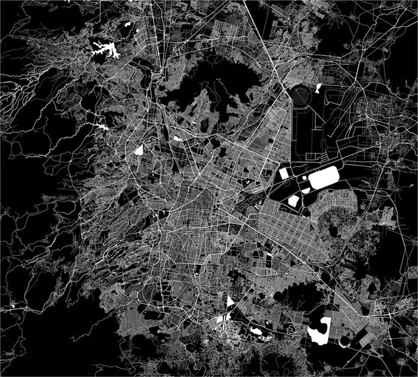 Карта города Мексика, Соединенные Штаты Америки, Мексика — стоковый вектор