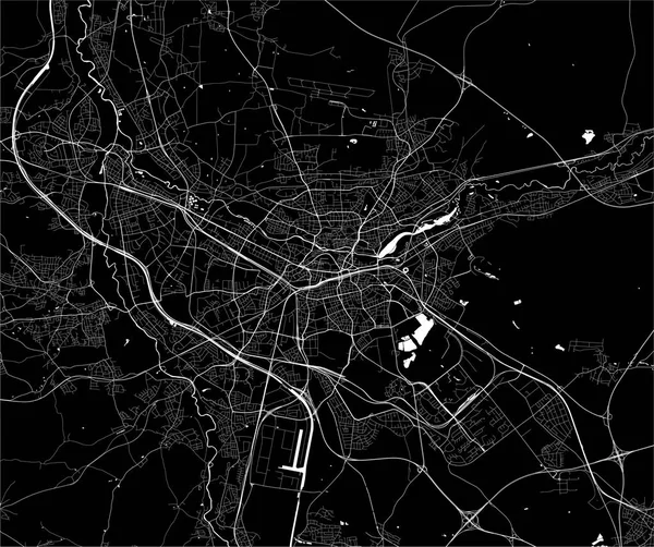 Mapa města Norimberk, Německo — Stockový vektor