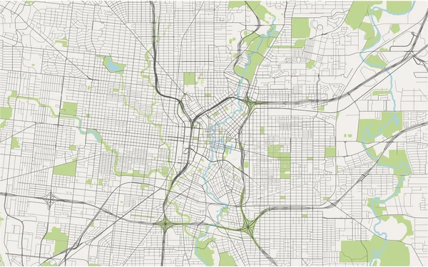 Карта города Сан-Антонио, Техас, США — стоковый вектор