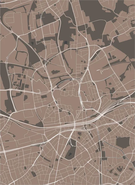 Mapa da cidade de Essen, Alemanha —  Vetores de Stock