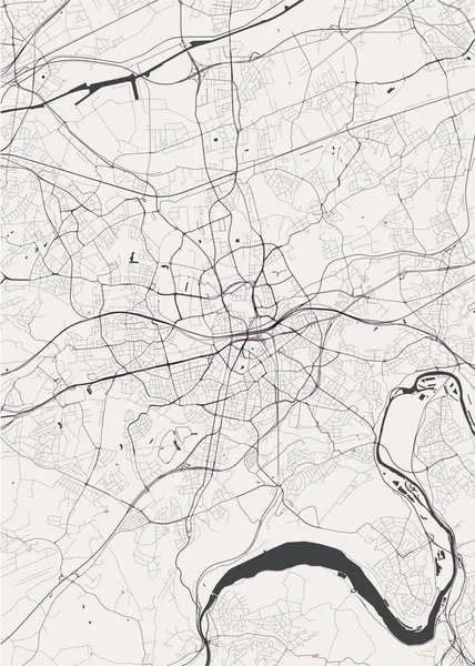 德国埃森市地图 — 图库矢量图片