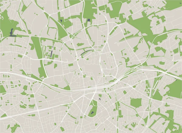 Mapa miasta Essen, Niemcy — Wektor stockowy