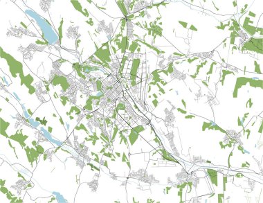 Chisinau şehrinin haritası, Moldova