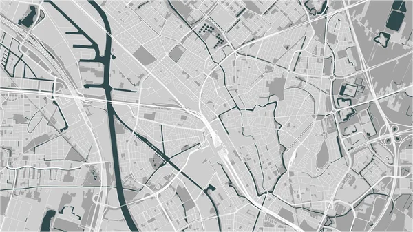 Karte der Stadt Utrecht, Niederlande — Stockvektor