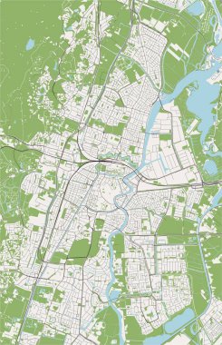 Haarlem şehrinin haritası, Hollanda