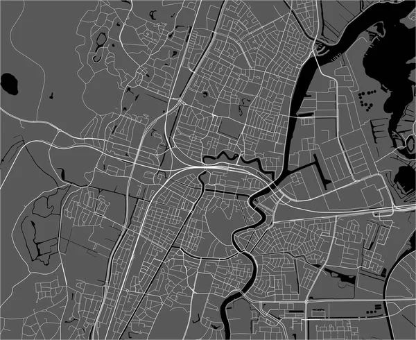 荷兰哈勒姆市地图 — 图库矢量图片