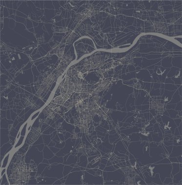 Nanking şehrinin haritası, Çin