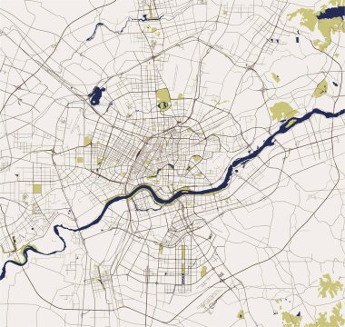 Çin 'in Shenyang şehrinin haritası