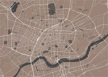 Çin 'in Shenyang şehrinin haritası