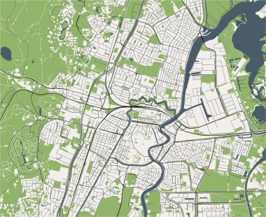 Haarlem şehrinin haritası, Hollanda