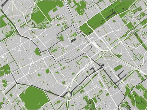 Mapa da cidade de Haia, Den Haag, Países Baixos —  Vetores de Stock