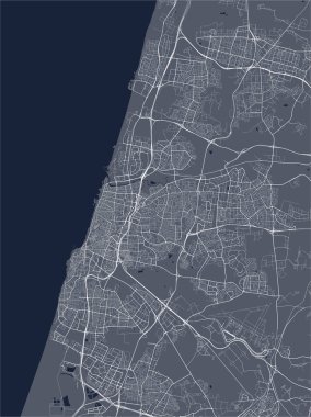 Tel Aviv şehrinin haritası, Yafo,Yafa, İsrail