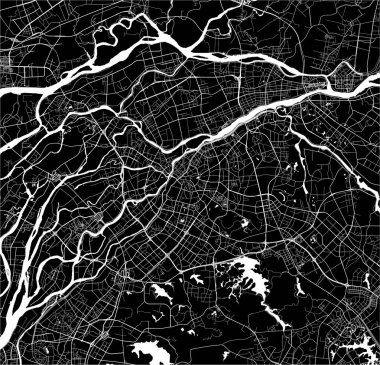 Dongguan şehrinin haritası, Çin